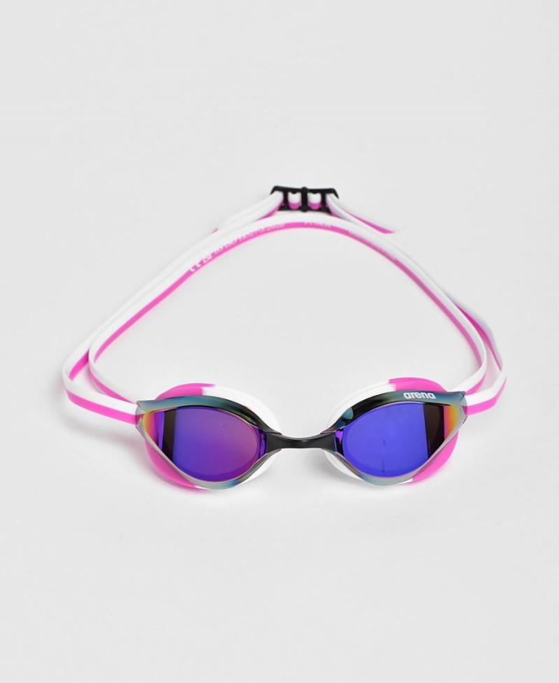 Lunette Natation Arena Python Mirror Violette Rose Blanche | VPA-12162859