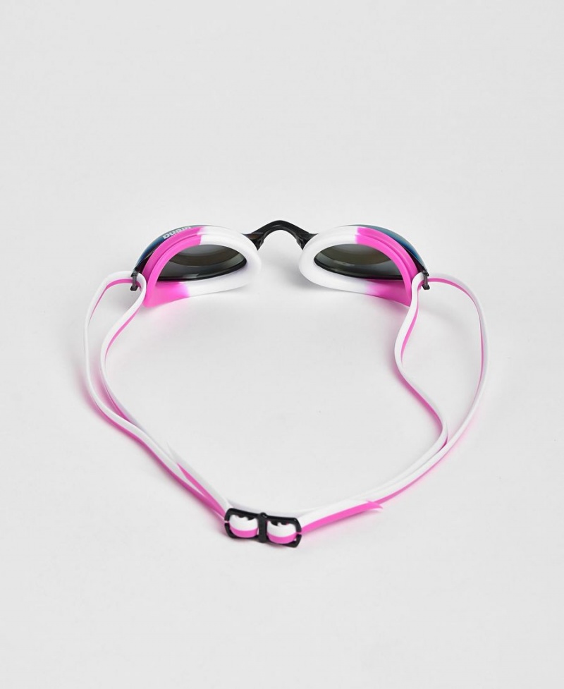 Lunette Natation Arena Python Mirror Violette Rose Blanche | VPA-12162859