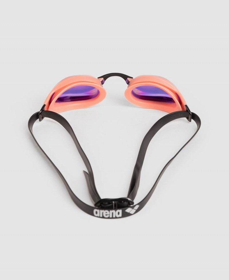 Lunette Natation Arena Cobra Core Swipe Mirror Violette Rouge | DSZ-37882349