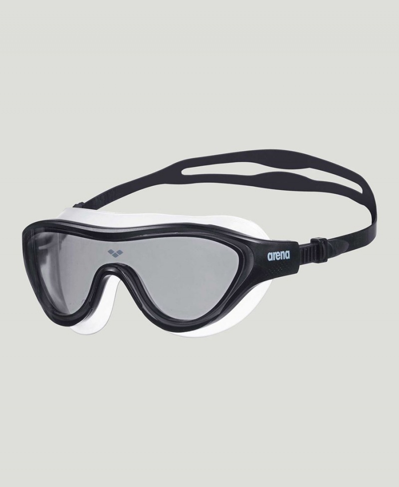 Lunette Natation Arena The One Mask Grise Noir Blanche | KFL-10622505