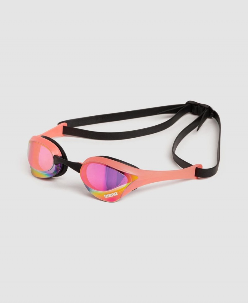 Lunette Natation Arena Cobra Ultra Swipe Mirror Violette Rouge | EBC-69589454