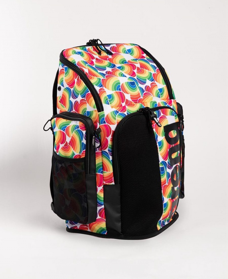 Sac a Dos Arena Spiky III 45 Allover Print Noir Rouge Multicolore | WIS-73887132