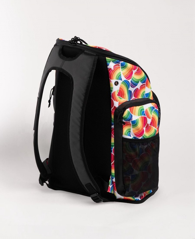 Sac a Dos Arena Spiky III 45 Allover Print Noir Rouge Multicolore | WIS-73887132