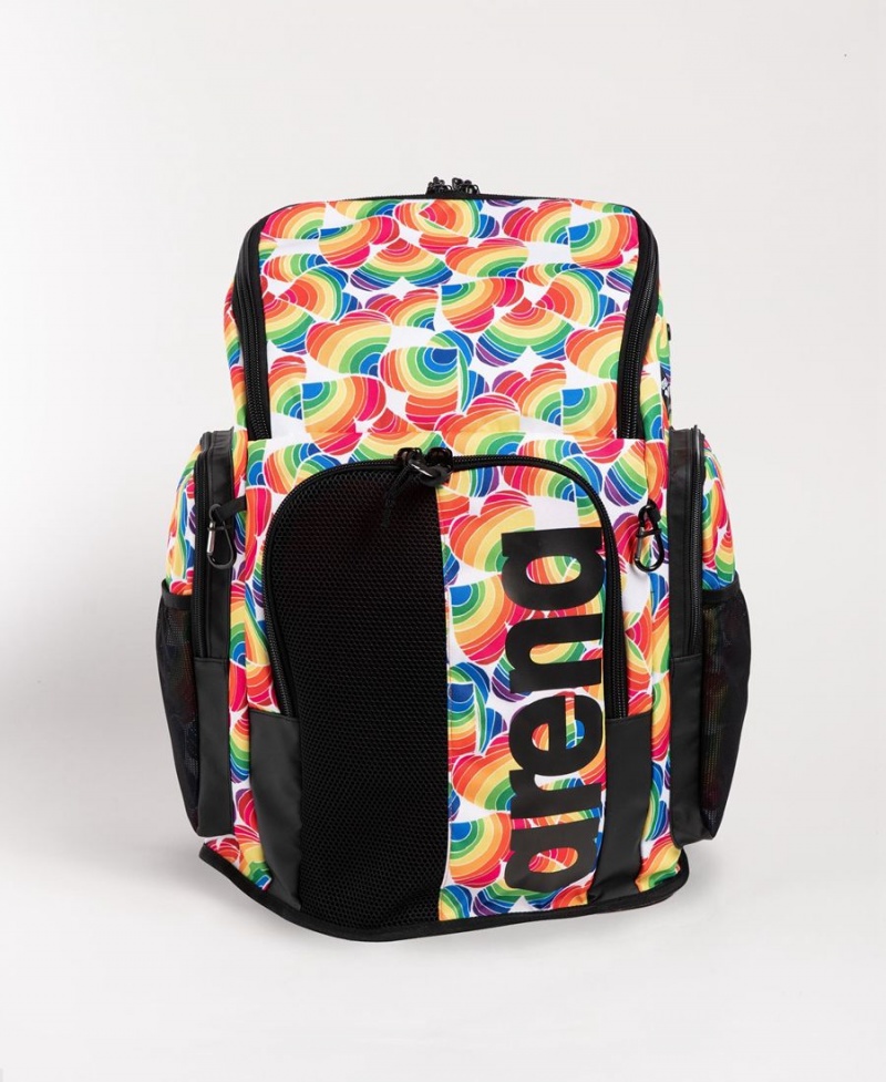 Sac a Dos Arena Spiky III 45 Allover Print Noir Rouge Multicolore | WIS-73887132