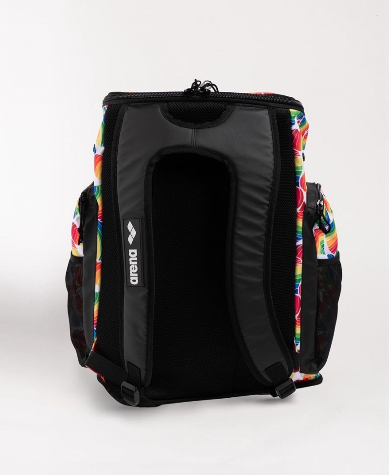 Sac a Dos Arena Spiky III 45 Allover Print Noir Rouge Multicolore | WIS-73887132