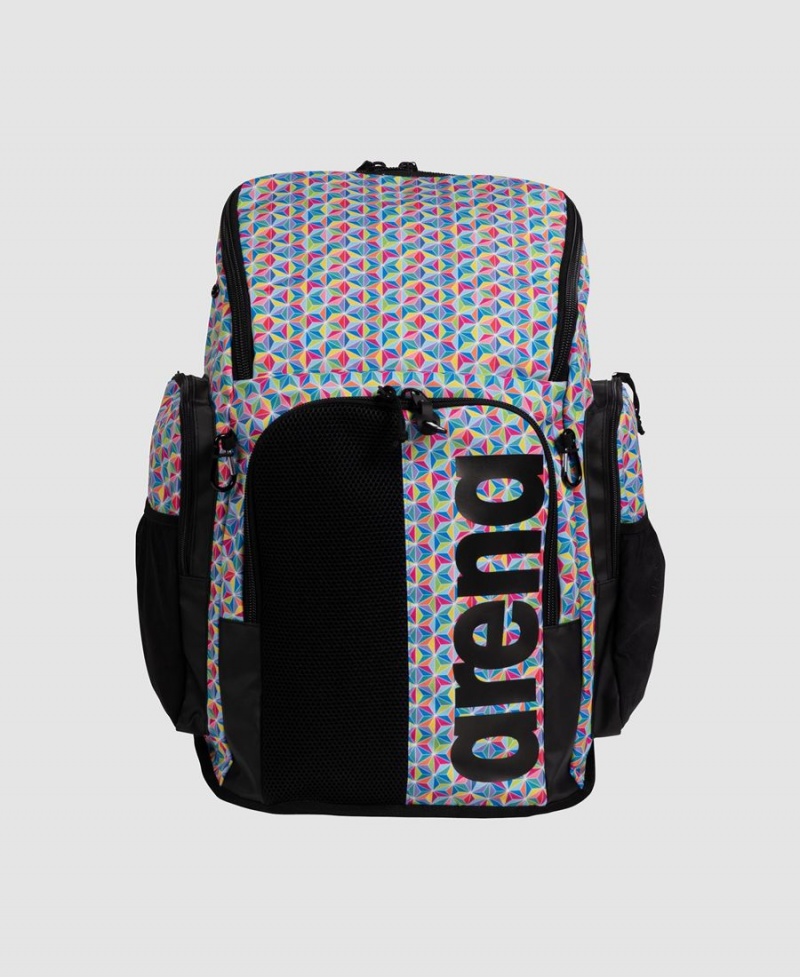 Sac a Dos Arena Spiky III 45 Allover Print Noir Bleu Multicolore | RQR-53933025