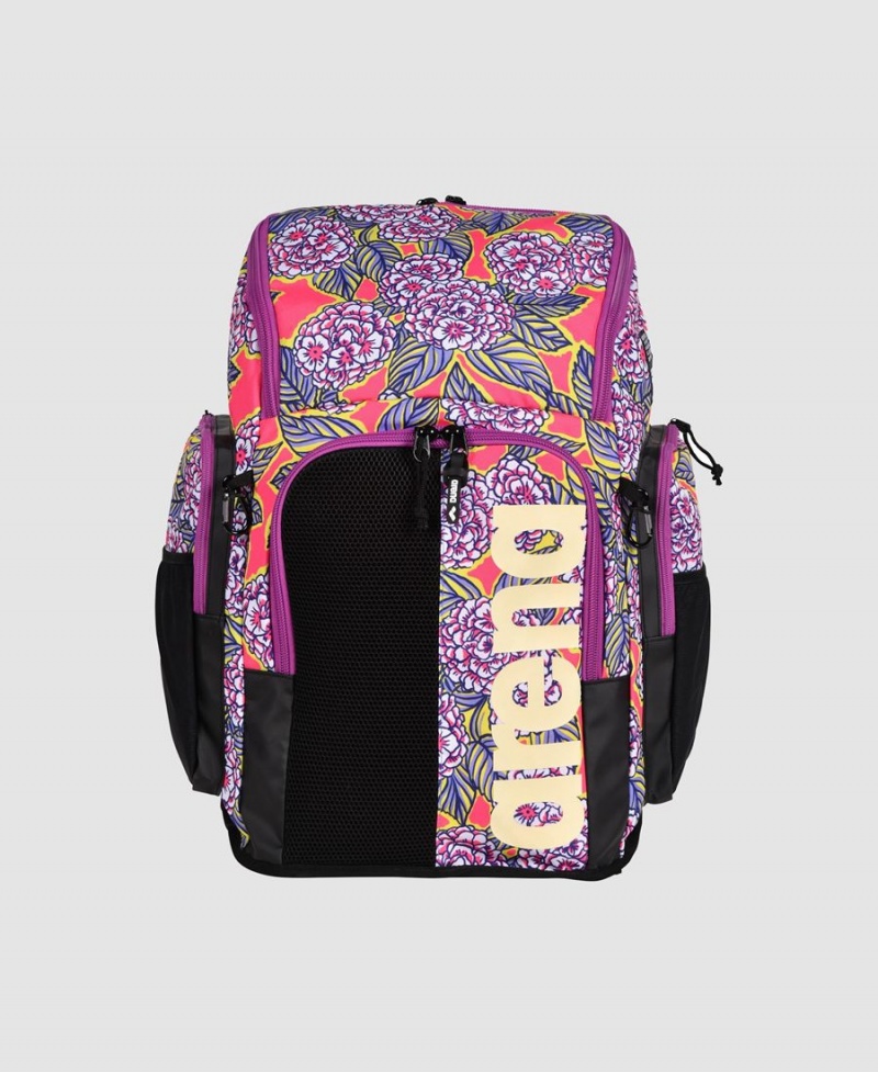 Sac a Dos Arena Spiky III 45 Allover Print Noir Violette Multicolore | OZP-03542139