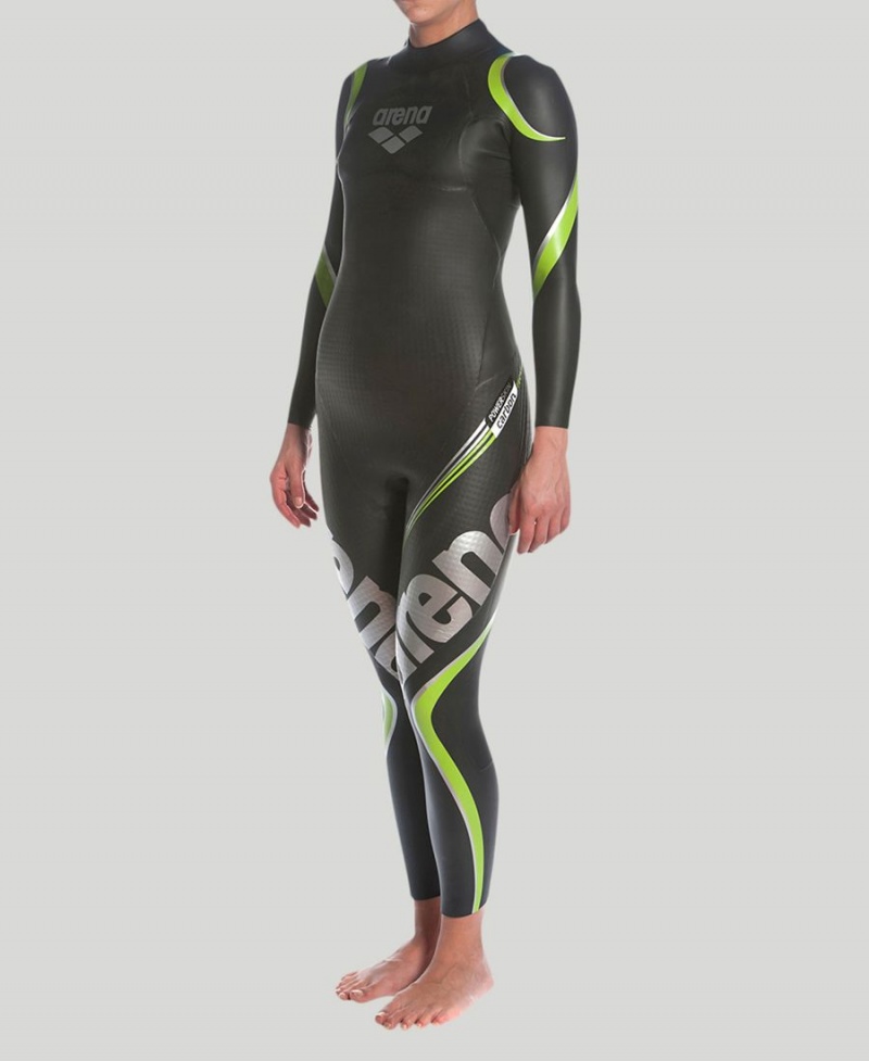 Combinaison Natation Arena Carbon Noir Femme | QNO-16899008