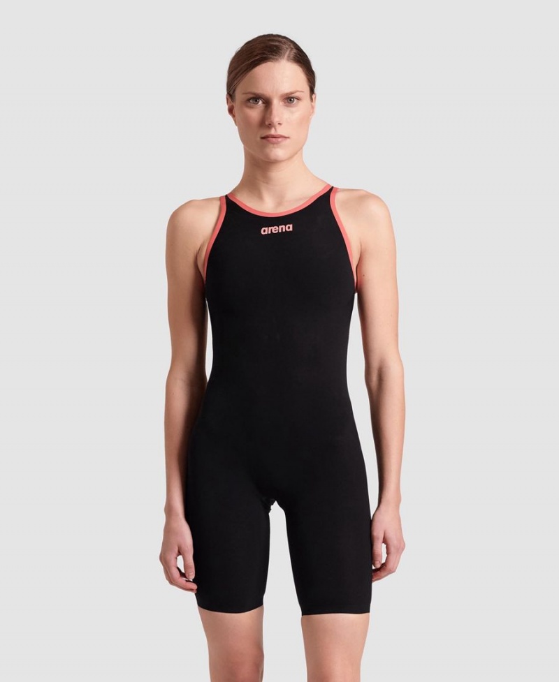 Combinaison Natation Arena Powerskin Carbon Air2 Limited Edition Open Back Noir Rose Femme | TVY-18764109