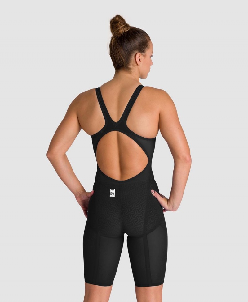 Combinaison Natation Arena Powerskin Carbon Glide Open Back Noir Doré Femme | OBB-12094931