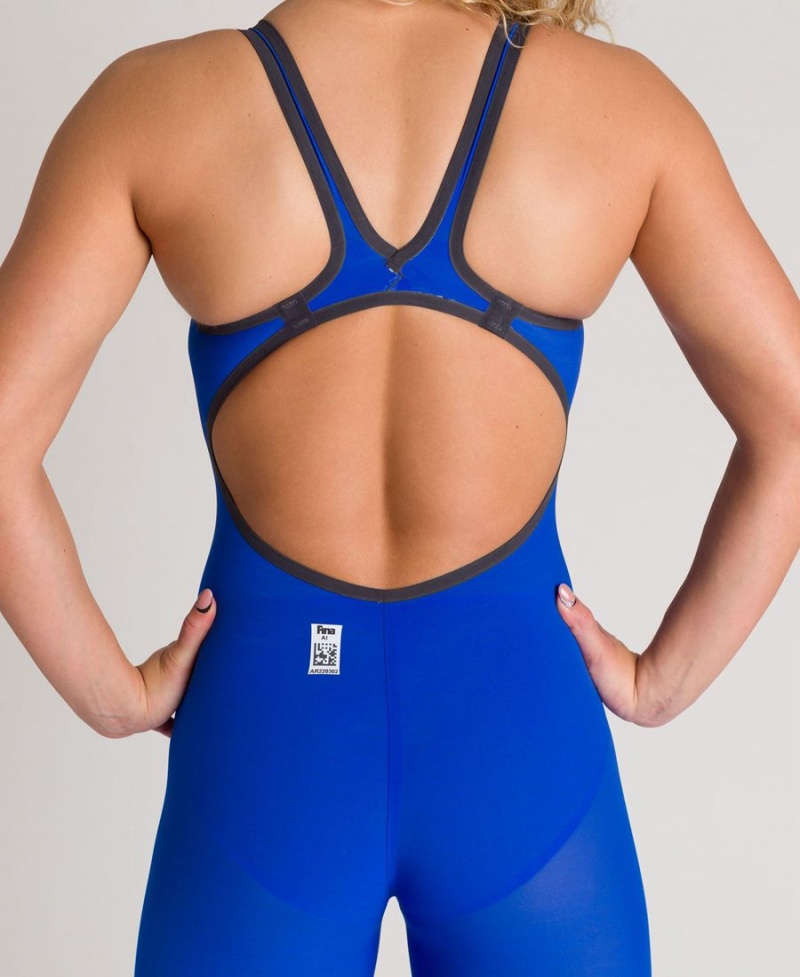 Combinaison Natation Arena Powerskin Carbon Air 2 Open Back Bleu Femme | KUF-27091603