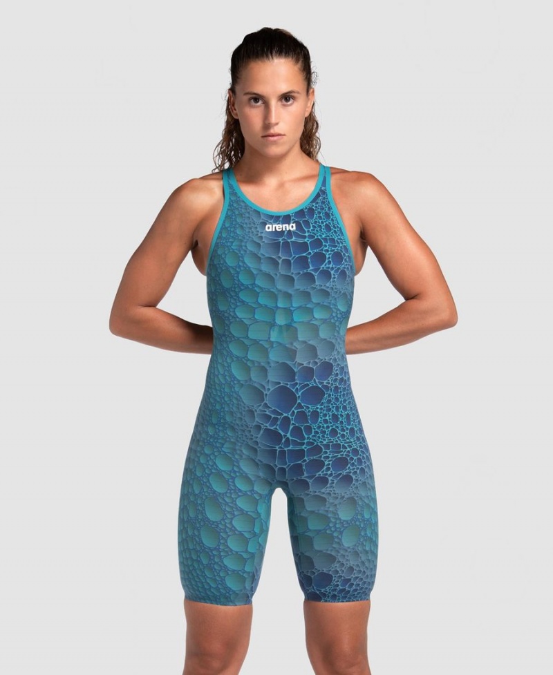 Combinaison Natation Arena Powerskin Carbon Air2 Limited Edition Open Back Bleu Multicolore Femme | LQF-60441768