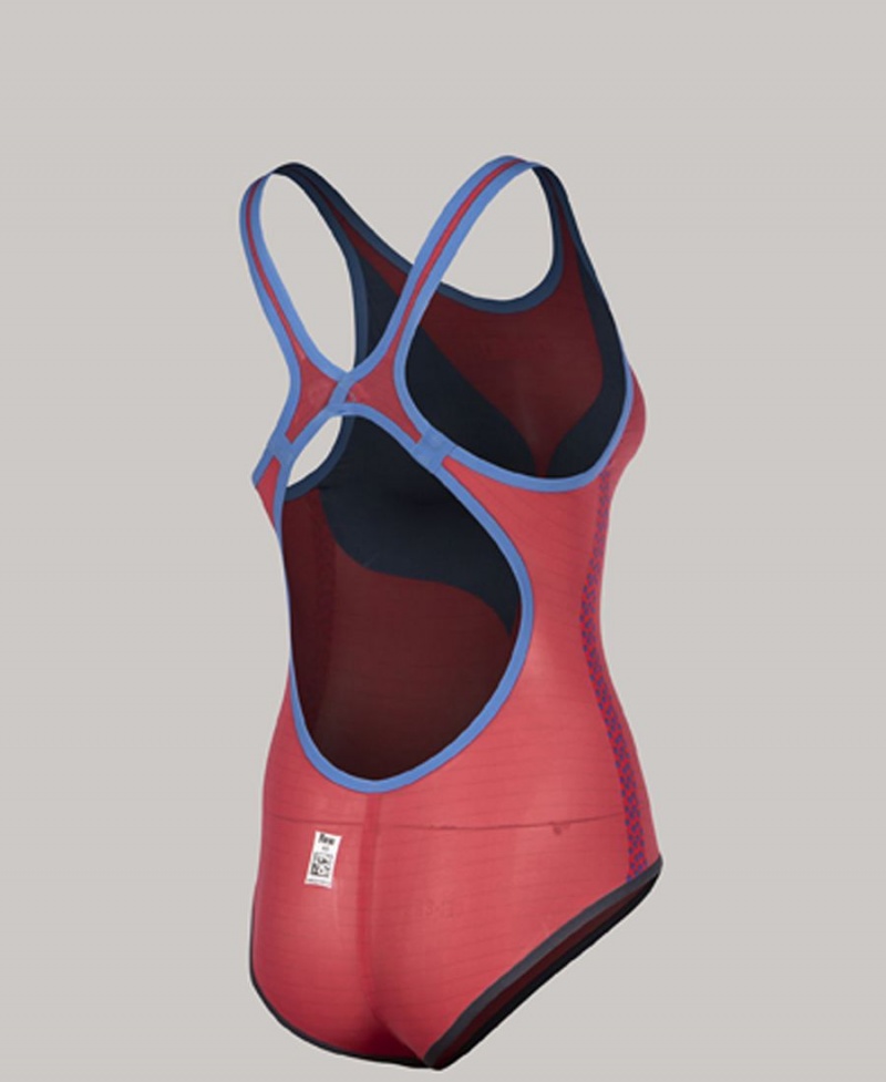 Combinaison Natation Arena Powerskin Carbon Duo Top Open Back Bleu Marine Femme | UOV-35760528