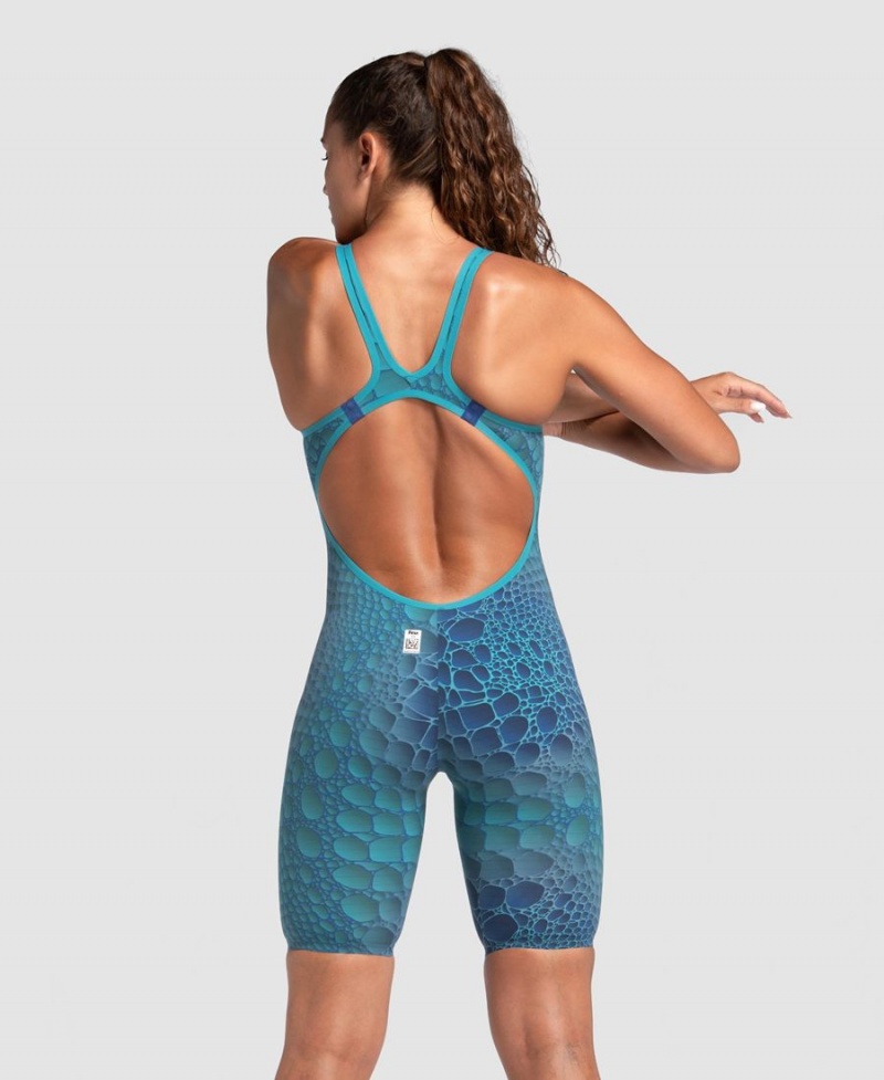 Combinaison Natation Arena Powerskin Carbon Air2 Limited Edition Open Back Bleu Multicolore Femme | LQF-60441768