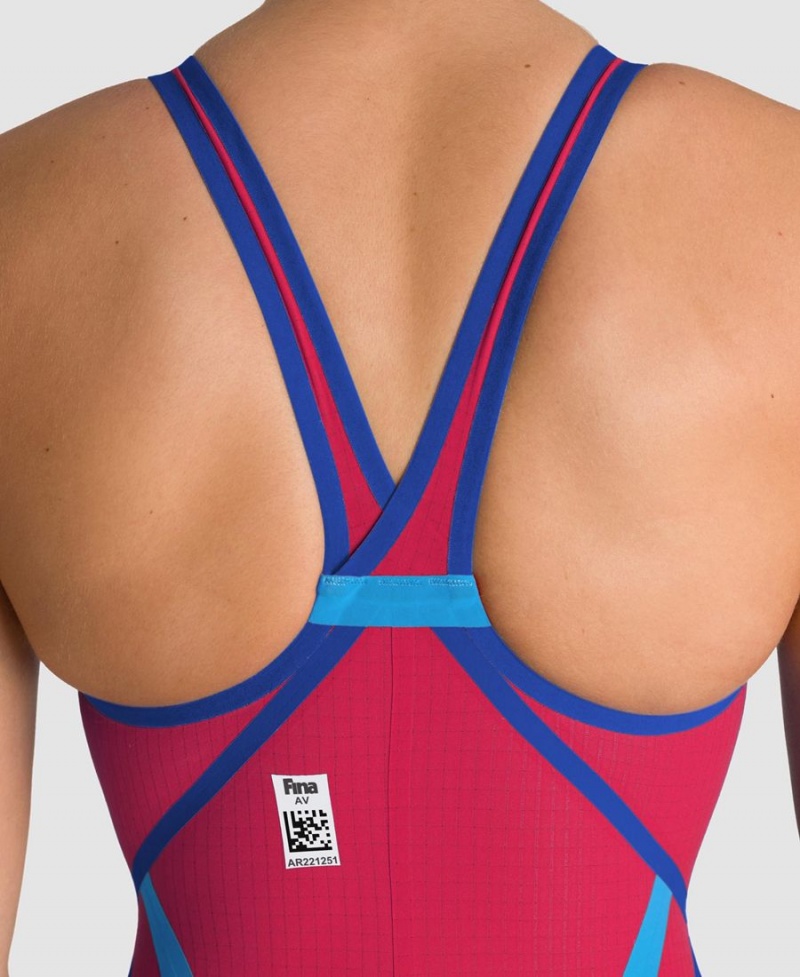 Combinaison Natation Arena Powerskin Carbon Core Fx Limited Edition Closed Back Rouge Femme | HWK-97153775