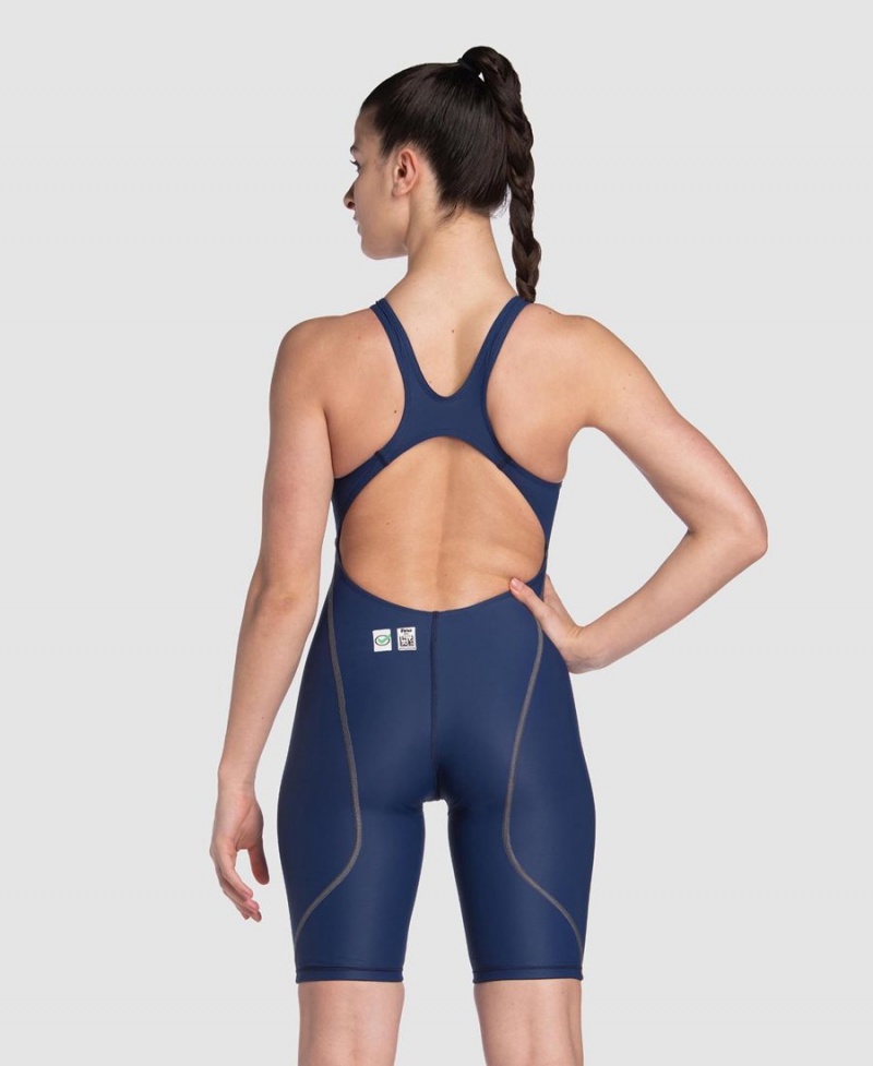 Combinaison Natation Arena Powerskin ST Next Eco Open Back Bleu Marine Femme | AXL-17912621