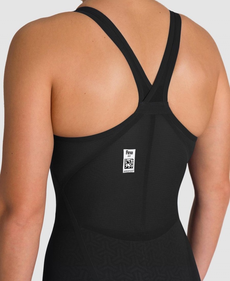 Combinaison Natation Arena Powerskin Carbon Glide Closed Back Noir Doré Femme | OXT-81581200