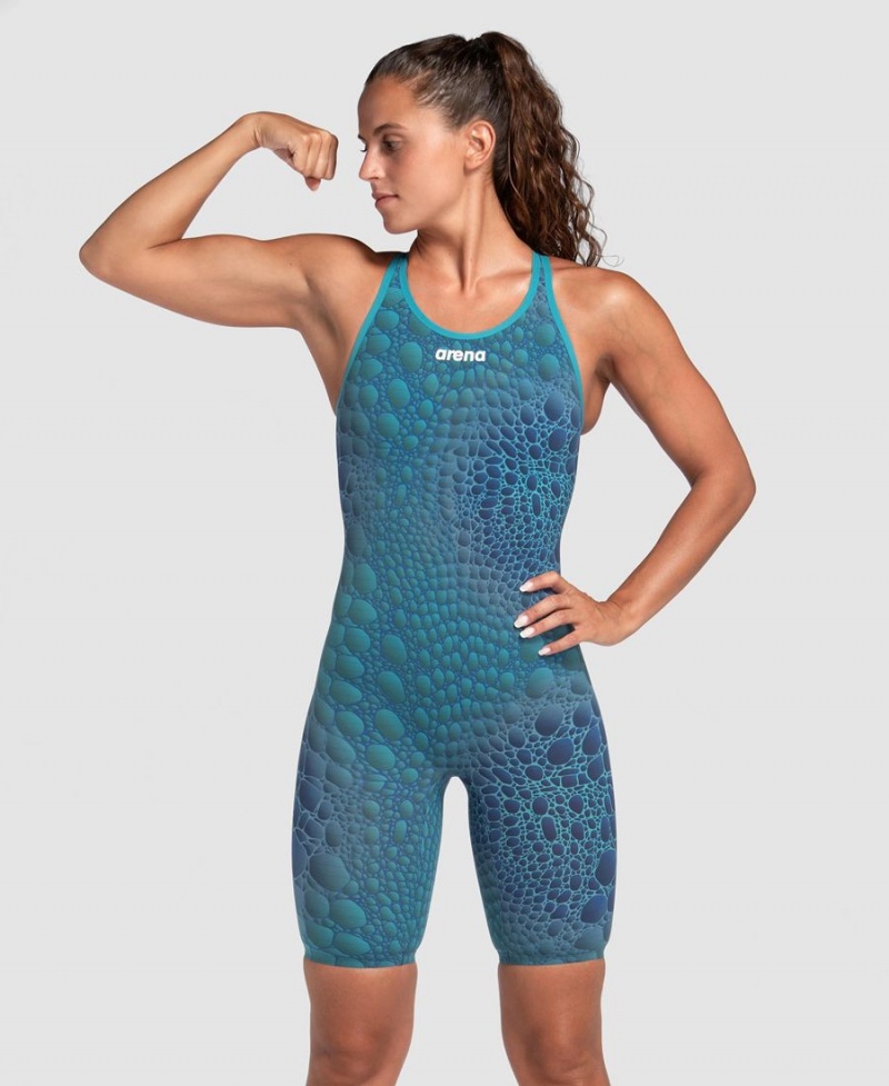 Combinaison Natation Arena Powerskin Carbon Air2 Limited Edition Closed Back Bleu Multicolore Femme | BAM-02530137