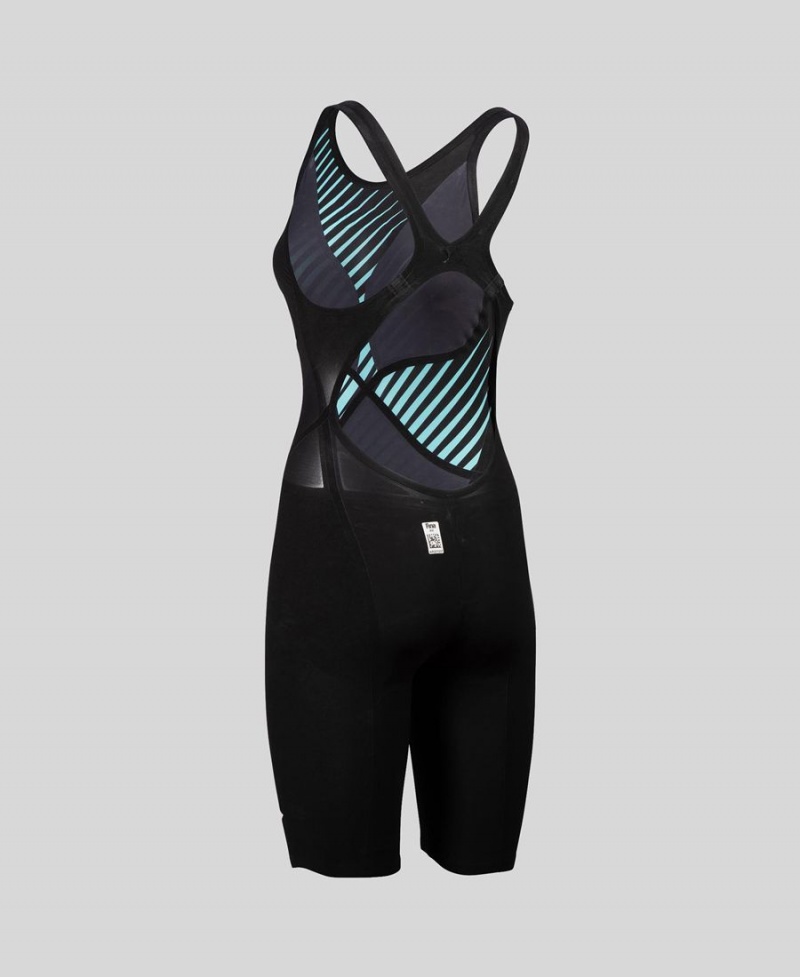 Combinaison Natation Arena Powerskin Carbon Glide Open Back Bleu Noir Femme | AIJ-29977483