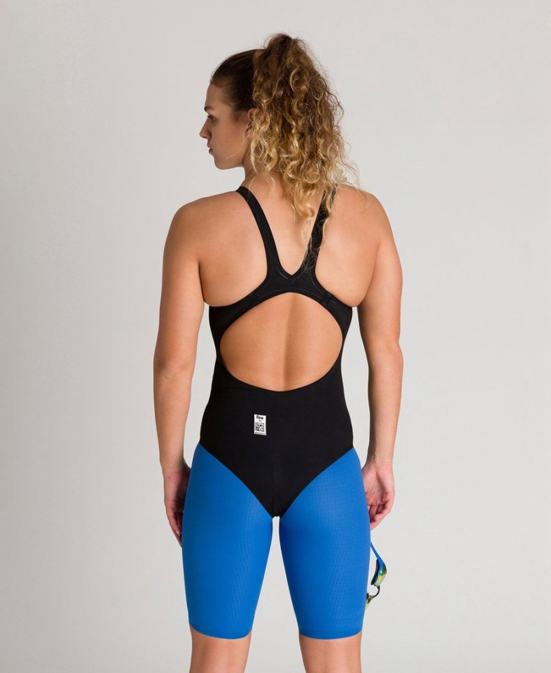 Combinaison Natation Arena Powerskin Carbon Duo Top Open Back Noir Femme | ONI-29790472