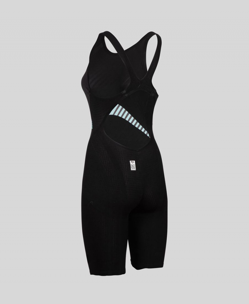 Combinaison Natation Arena Powerskin Carbon Core FX Open Back Bleu Noir Femme | JKE-72370339