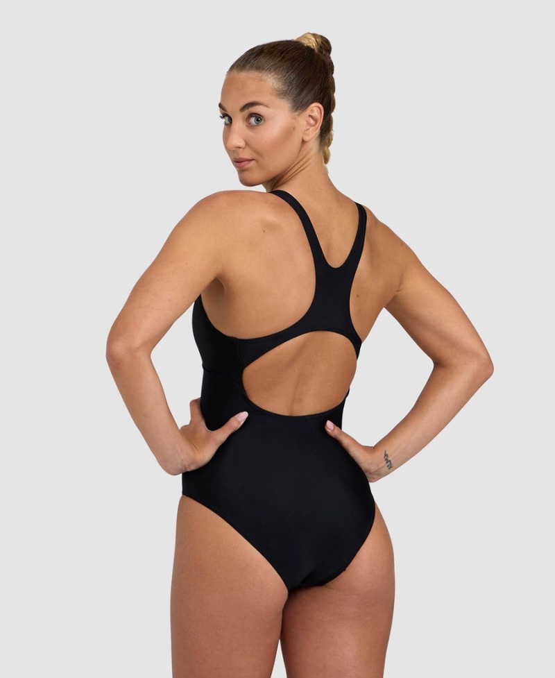 Maillot de Bain Arena Solid Control Pro Back Noir Femme | YRL-18094765