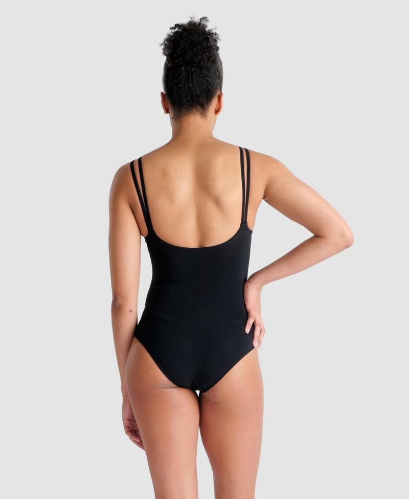 Maillot de Bain Arena Betta U Back Noir Bleu Femme | QNF-24384567