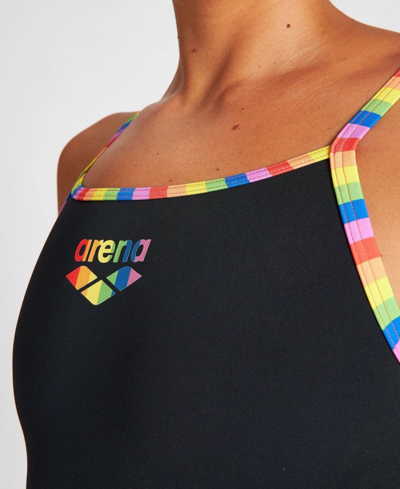 Maillot de Bain Arena Pride Superfly Back Noir Multicolore Femme | ETB-59231773