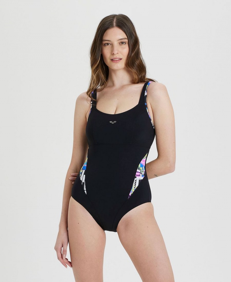 Maillot de Bain Arena BodyLift Carolina Brides Back Noir Multicolore Femme | IBB-41707562