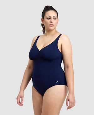 Maillot de Bain Arena BodyLift Maura U Back Plus Bleu Marine Femme | PVX-57847010