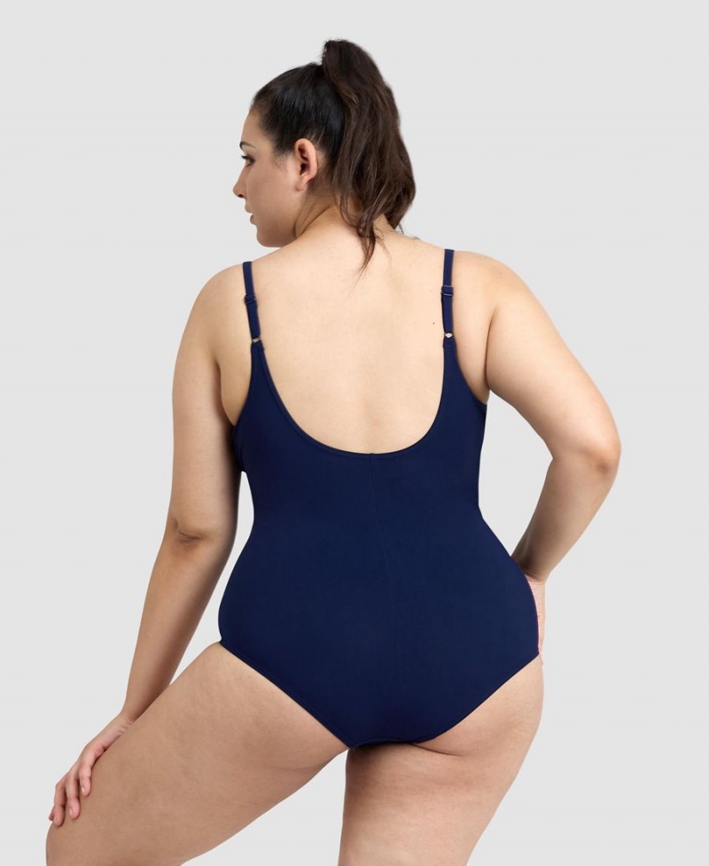 Maillot de Bain Arena BodyLift Maura U Back Plus Bleu Marine Femme | PVX-57847010