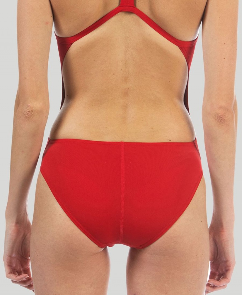 Maillot de Bain Arena Challenge Rouge Argent Femme | NSN-98292206