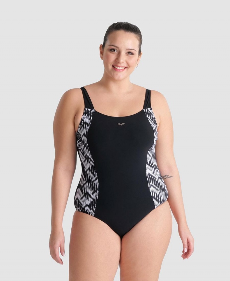 Maillot de Bain Arena Emma U Back Plus Noir Multicolore Femme | EMM-76494339