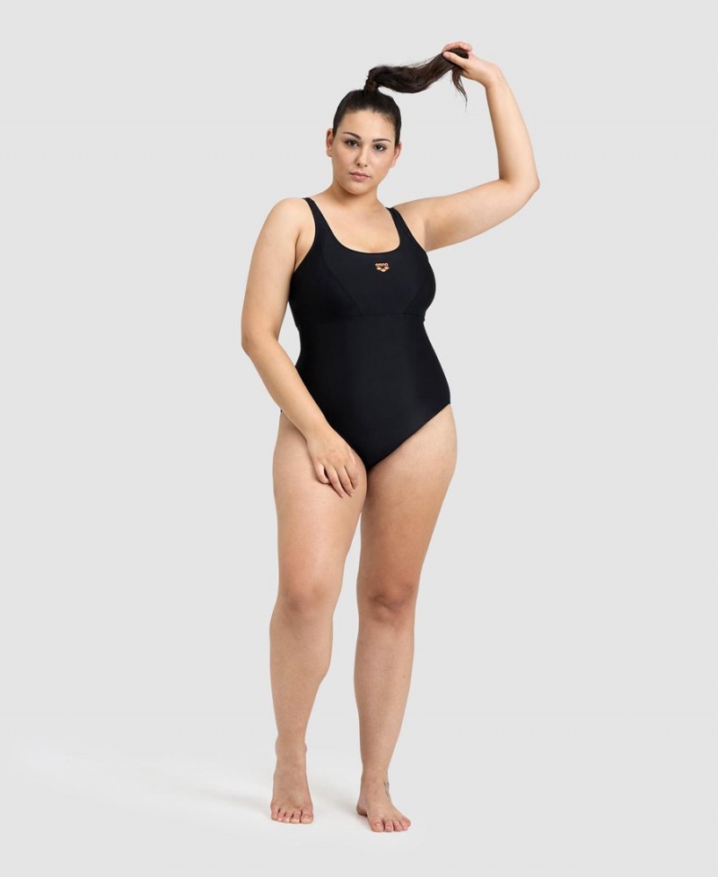 Maillot de Bain Arena Solid Control Pro Back Plus Noir Femme | KCS-93089642