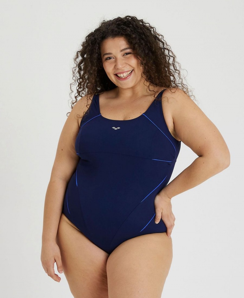 Maillot de Bain Arena BodyLift Jewel Plus Bleu Marine Femme | HFR-24977427