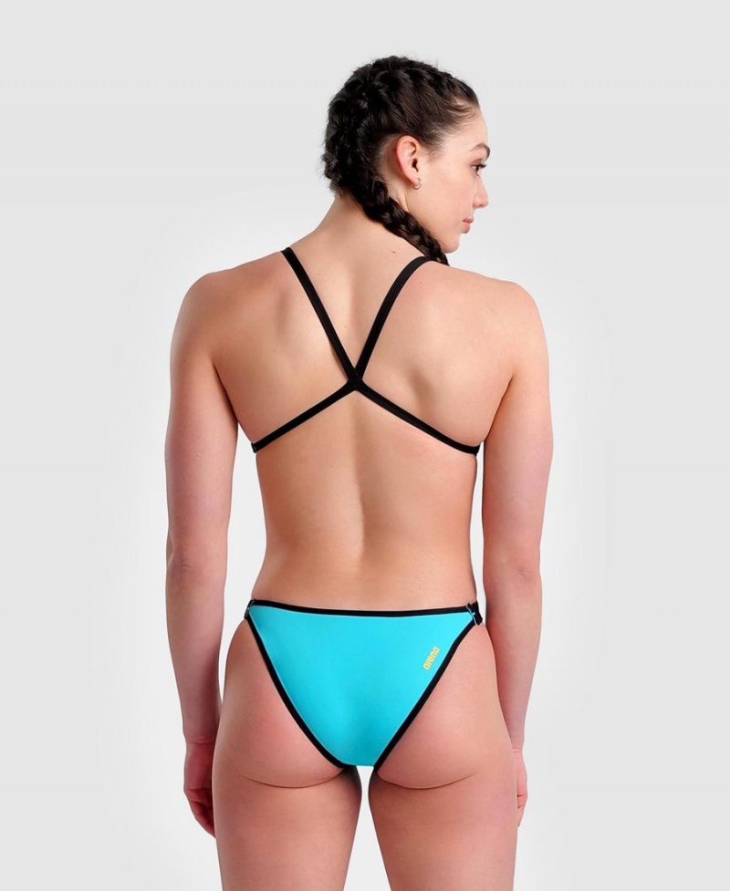 Maillot de Bain Arena Rule Breaker Hooked Reversible Turquoise Multicolore Femme | QMJ-98951221