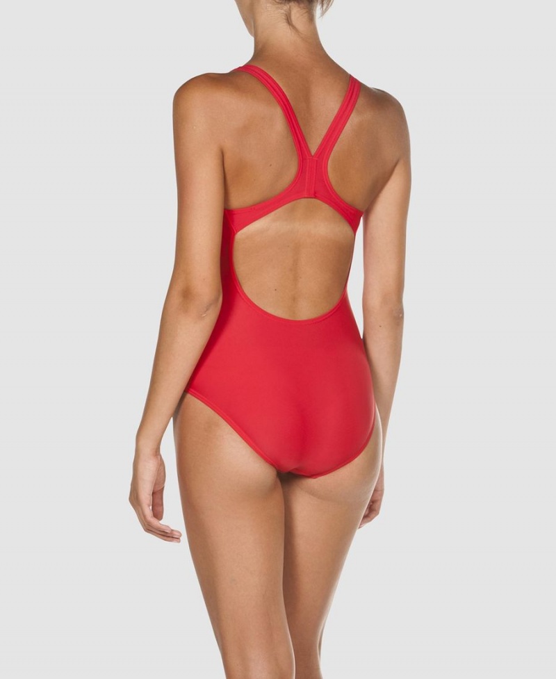 Maillot de Bain Arena Dynamo Swim Pro Back Rouge Femme | AZI-89980737