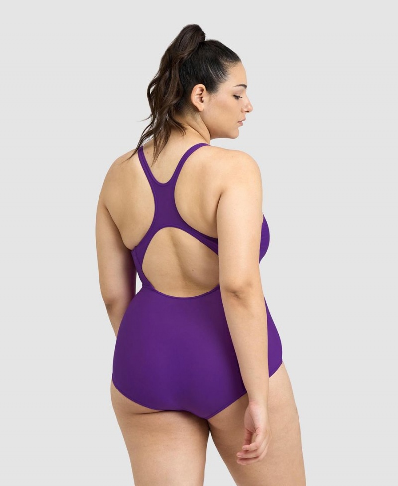 Maillot de Bain Arena Solid Control Pro Back Plus Violette Femme | QBY-19070022